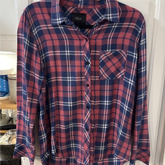 Rails Pink and Blue Plaid Button-Down Shirt - Picture 2 of 5